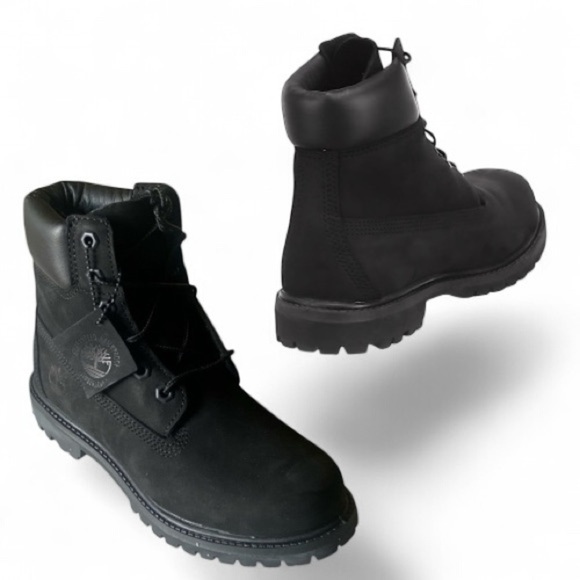 Timberland Premium 6” Waterproof Boot Black Lace Up Women’s Size 7 NWT Y2K - Picture 3 of 16